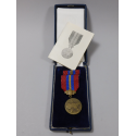 Medaile - Za zásluhy o Lidové milice + etue + dekret