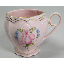Hrnek, Růžový porcelán - Chodov