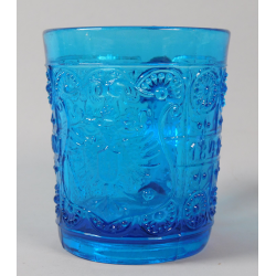 Jubilejní skleněný hrneček  modrý - 1888